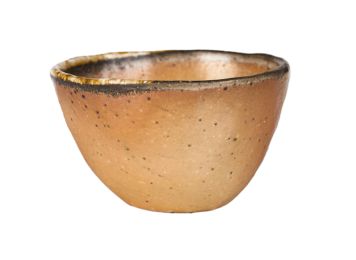 Пиала # 52148, дровяной обжиг, керамика Дэхуа, ручная работа, 50 мл.