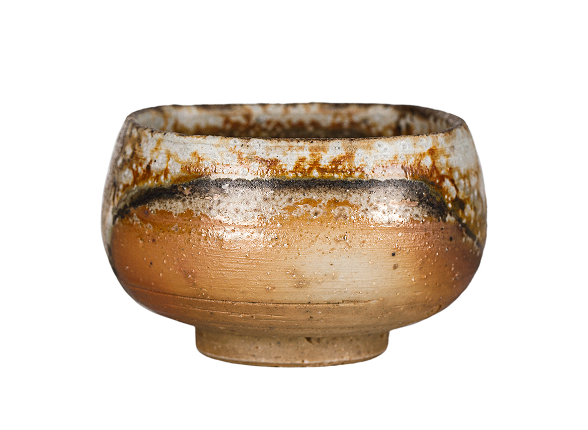 Пиала # 52149, дровяной обжиг, керамика Дэхуа, ручная работа, 65 мл.