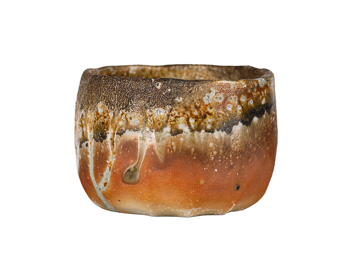 Пиала # 52150, дровяной обжиг, керамика Дэхуа, ручная работа, 80 мл.