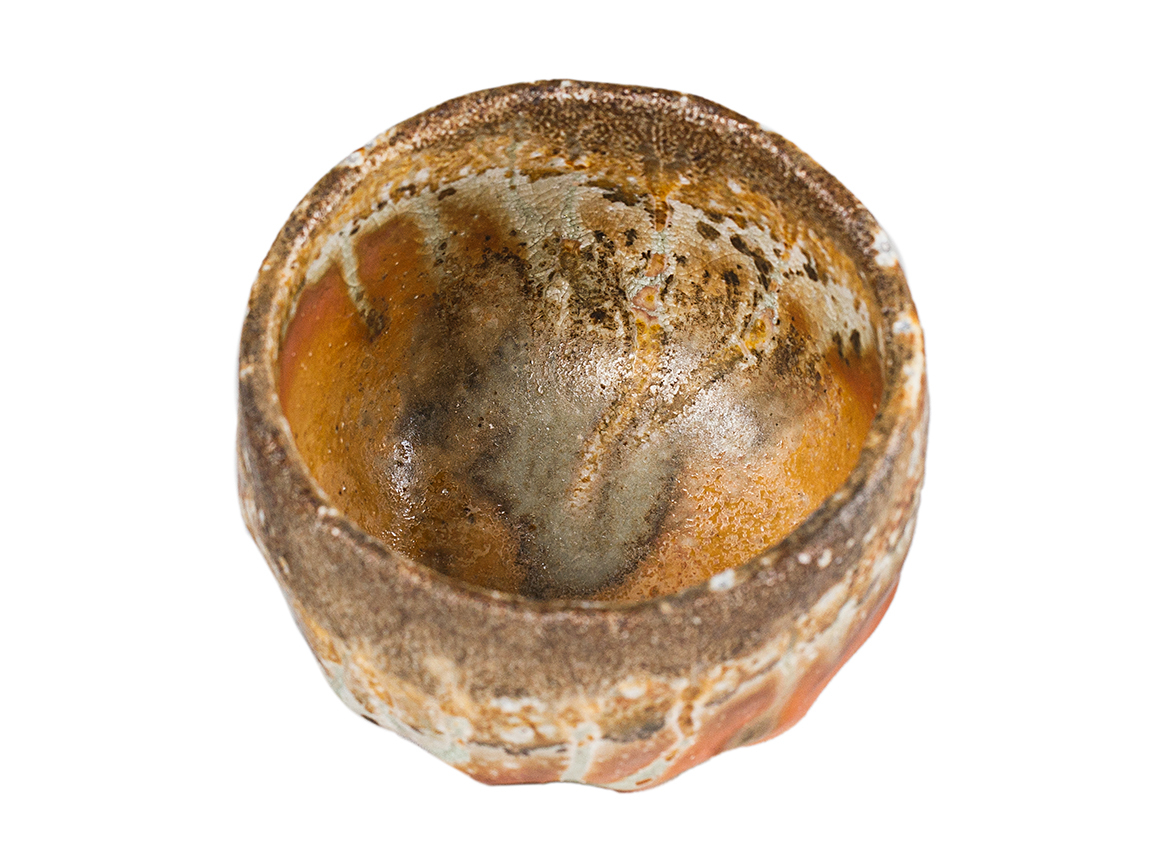 Пиала # 52150, дровяной обжиг, керамика Дэхуа, ручная работа, 80 мл.