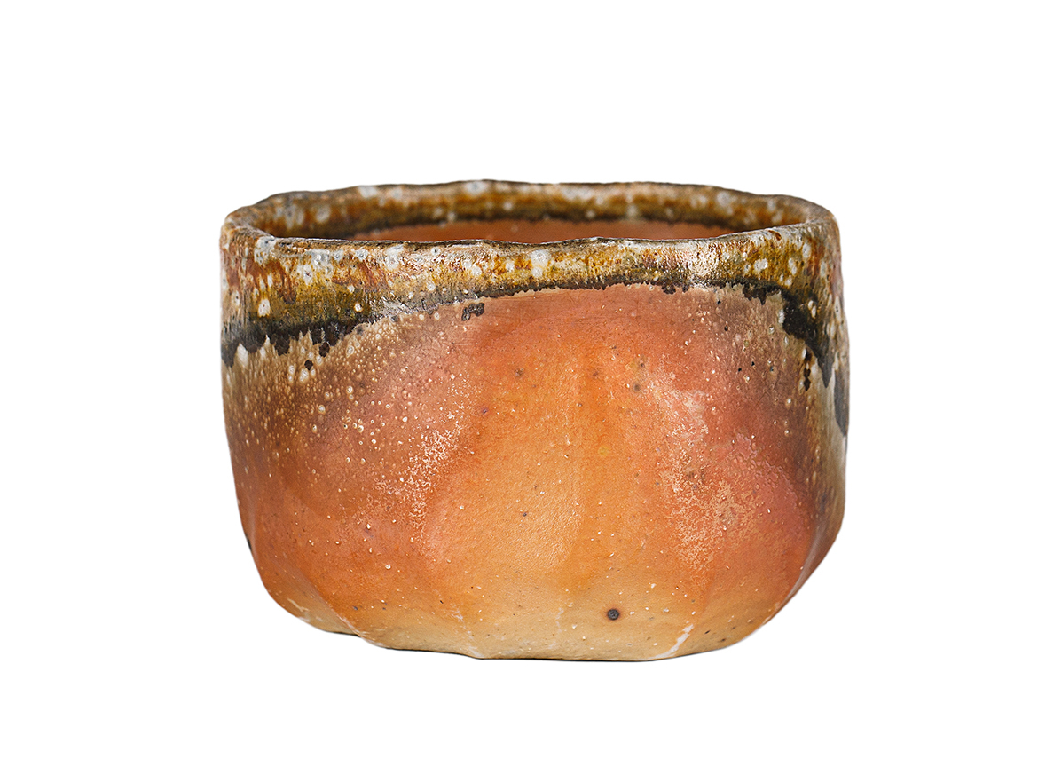 Пиала # 52150, дровяной обжиг, керамика Дэхуа, ручная работа, 80 мл.