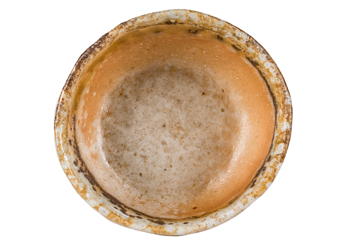 Пиала # 52151, дровяной обжиг, керамика Дэхуа, ручная работа, 50 мл.