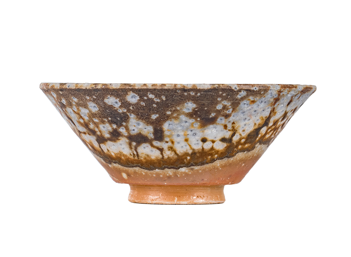 Пиала # 52152, дровяной обжиг, керамика Дэхуа, ручная работа, 35 мл.