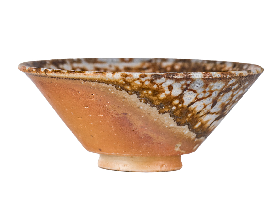 Пиала # 52152, дровяной обжиг, керамика Дэхуа, ручная работа, 35 мл.