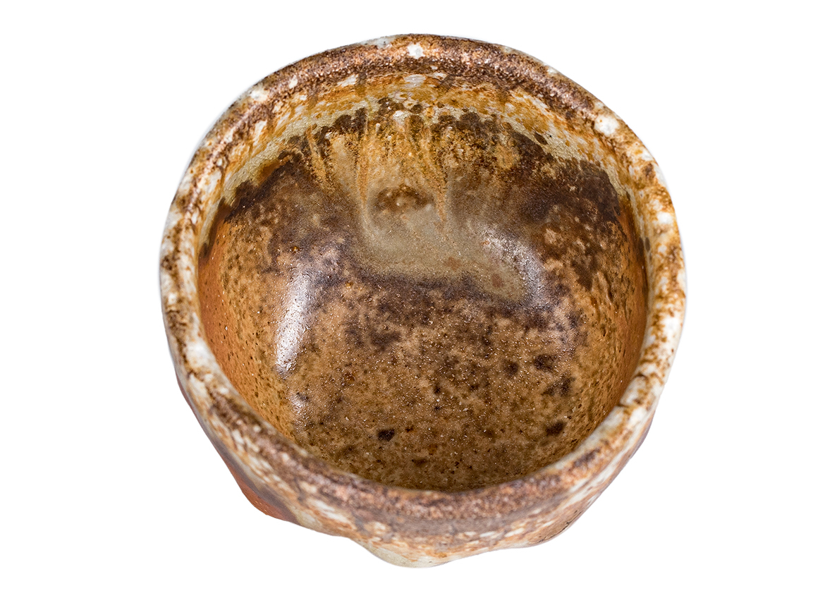 Пиала # 52153, дровяной обжиг, керамика Дэхуа, ручная работа, 70 мл.