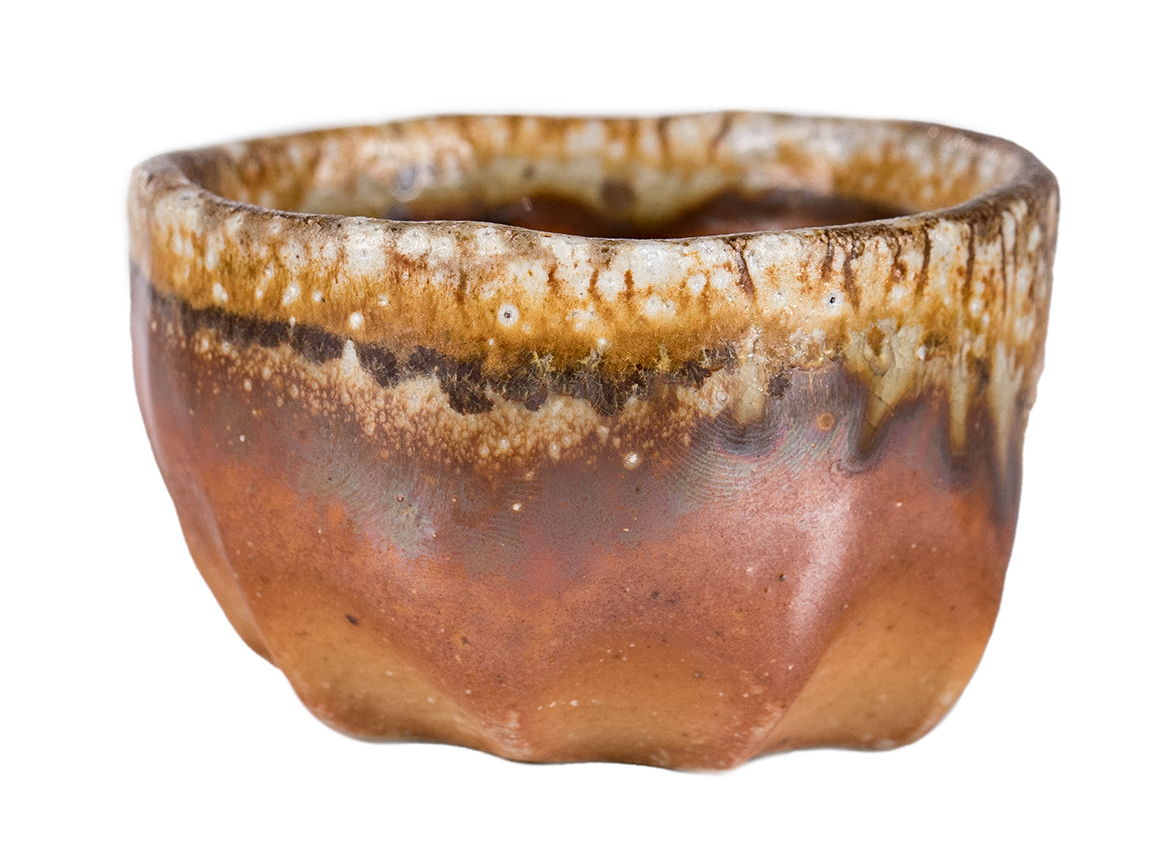 Пиала # 52153, дровяной обжиг, керамика Дэхуа, ручная работа, 70 мл.