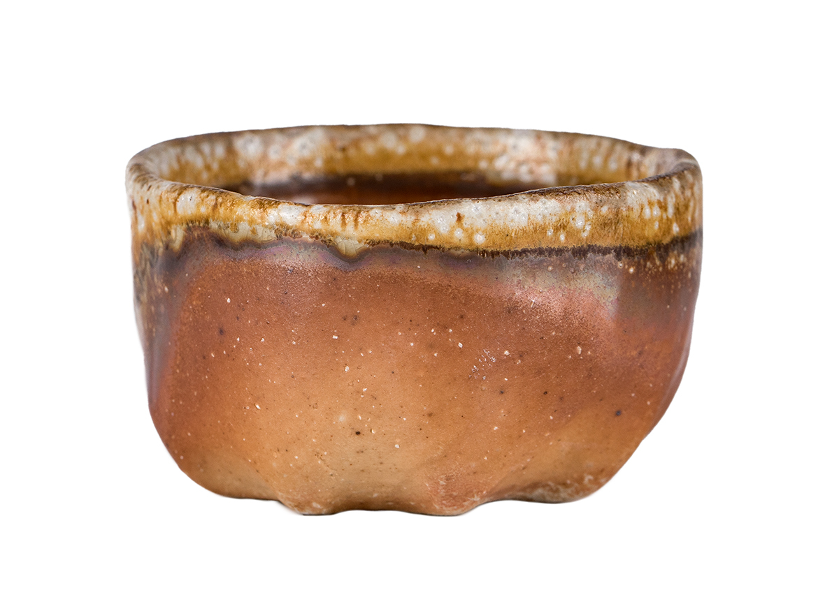 Пиала # 52153, дровяной обжиг, керамика Дэхуа, ручная работа, 70 мл.