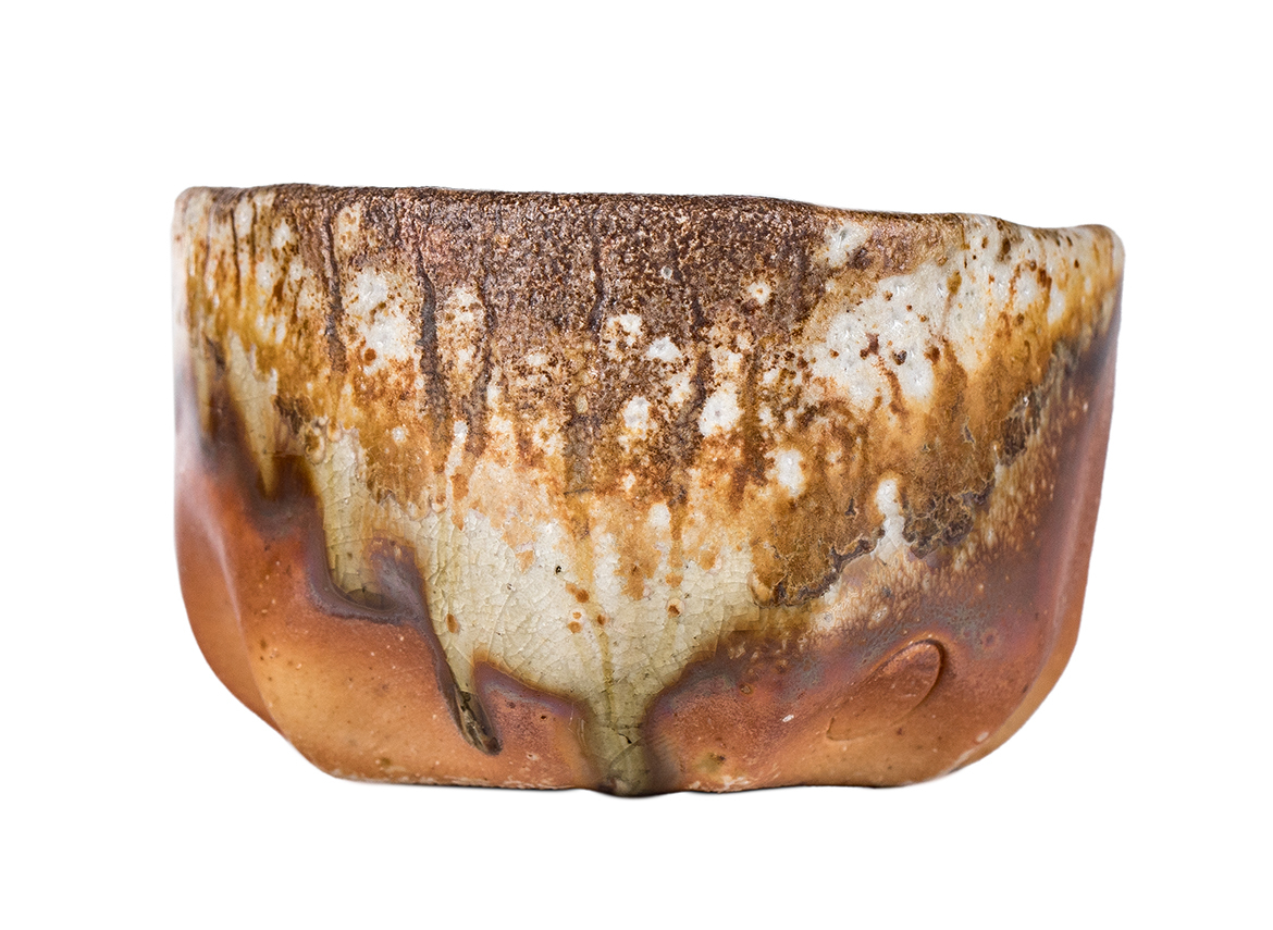 Пиала # 52153, дровяной обжиг, керамика Дэхуа, ручная работа, 70 мл.