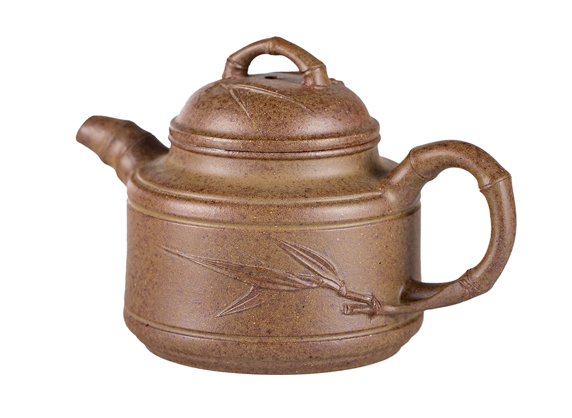 Чайник # 52154, дровяной обжиг/исинская глина, ручная работа, 100 мл.