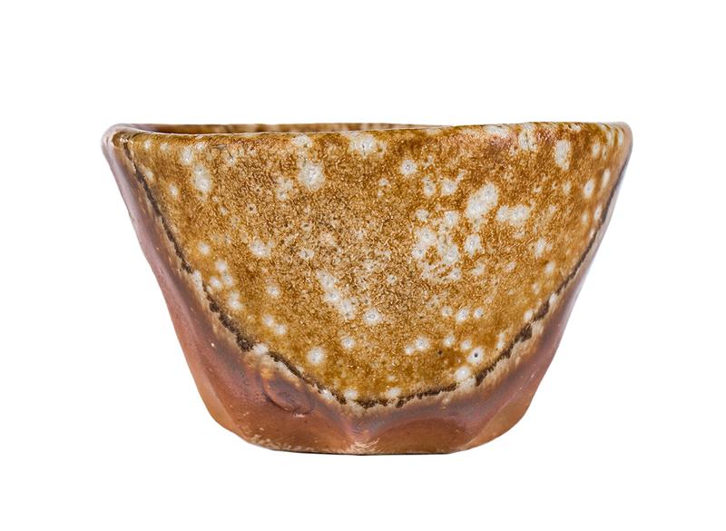Пиала # 52156, дровяной обжиг, керамика Дэхуа, ручная работа,  50 мл.