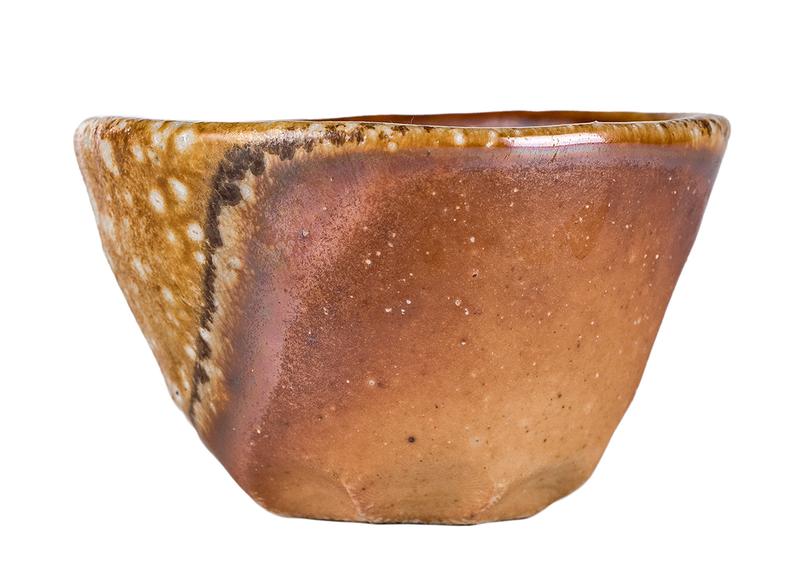 Пиала # 52156, дровяной обжиг, керамика Дэхуа, ручная работа,  50 мл.