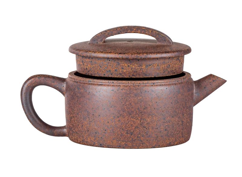 Чайник # 52158, дровяной обжиг/исинская глина, ручная работа, 110 мл.