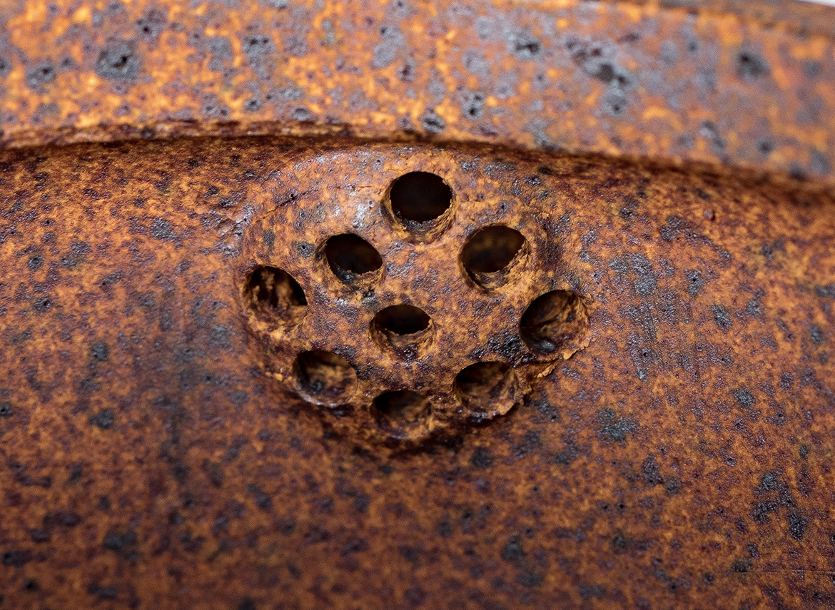 Чайник # 52158, дровяной обжиг/исинская глина, ручная работа, 110 мл.