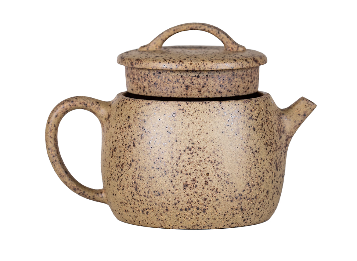 Чайник # 52164, дровяной обжиг/исинская глина, ручная работа, 150 мл.