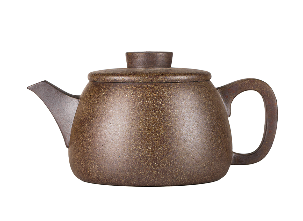 Чайник # 52167, дровяной обжиг/исинская глина, ручная работа, 185 мл.