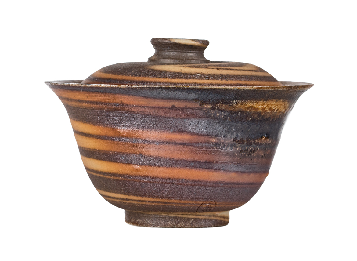 Гайвань # 52172, дровяной обжиг, керамика Дэхуа, ручная работа, 110 мл.