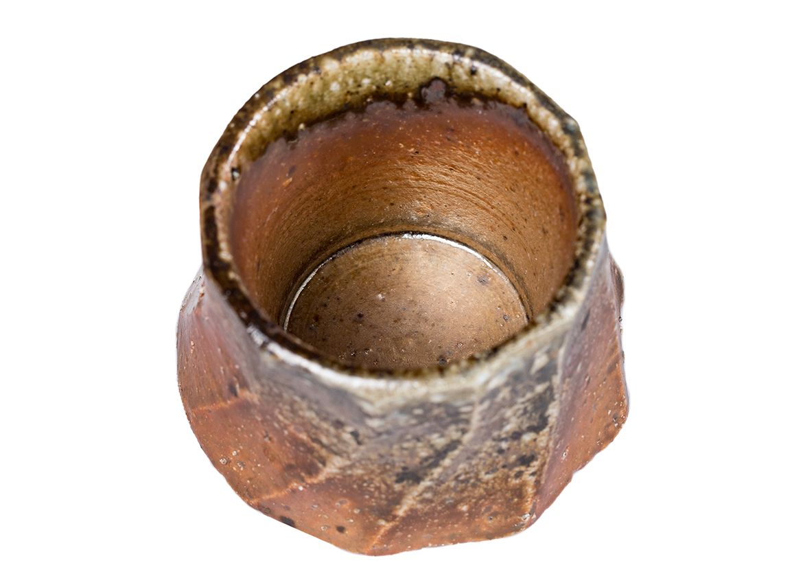 Пиала # 52173, дровяной обжиг, керамика Дэхуа, ручная работа, 70 мл.