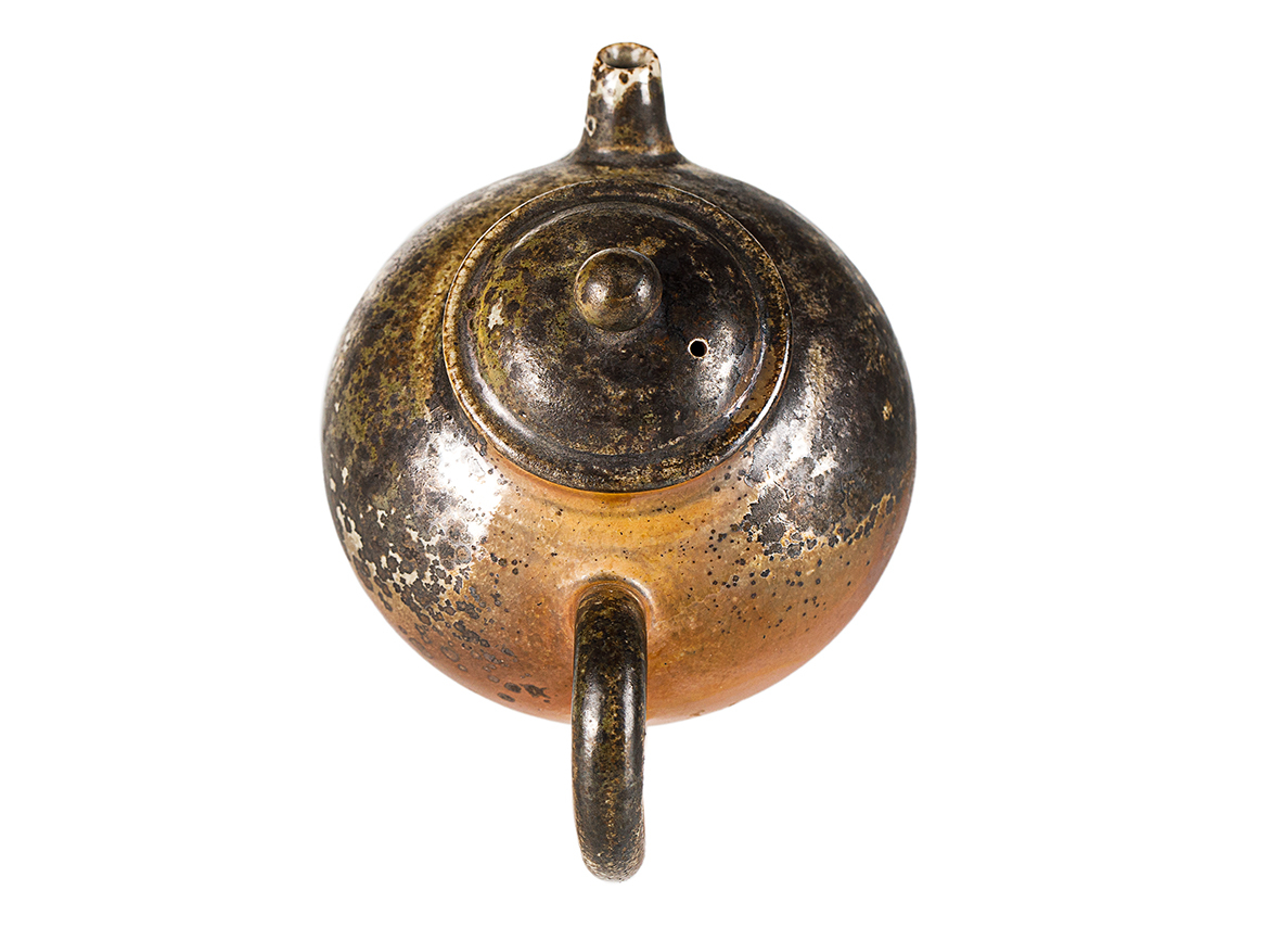 Чайник # 52175, дровяной обжиг, керамика Дэхуа, ручная работа, 185 мл.