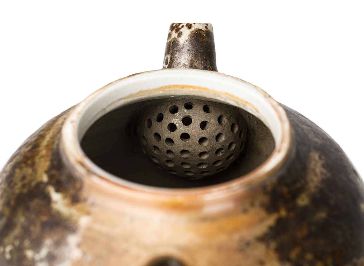 Чайник # 52175, дровяной обжиг, керамика Дэхуа, ручная работа, 185 мл.