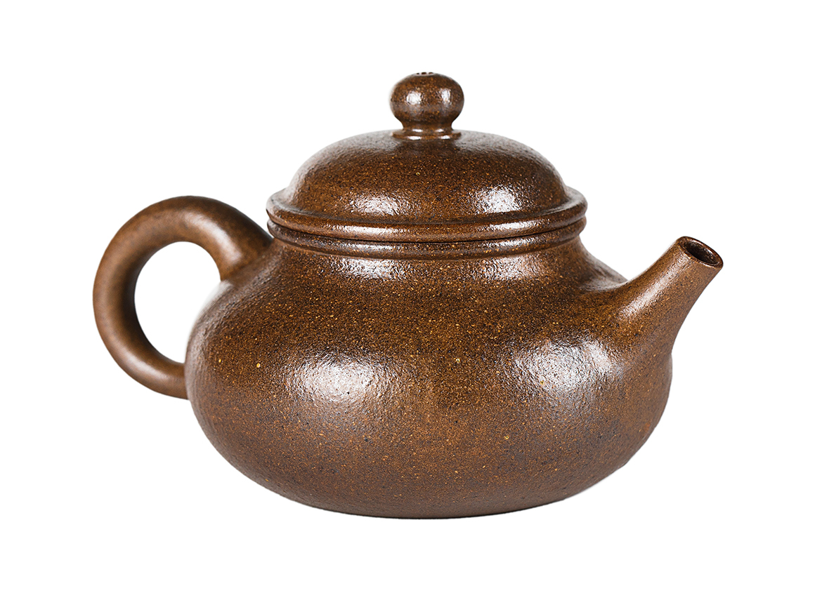 Чайник # 52176, дровяной обжиг, керамика Дэхуа, ручная работа, 110 мл.