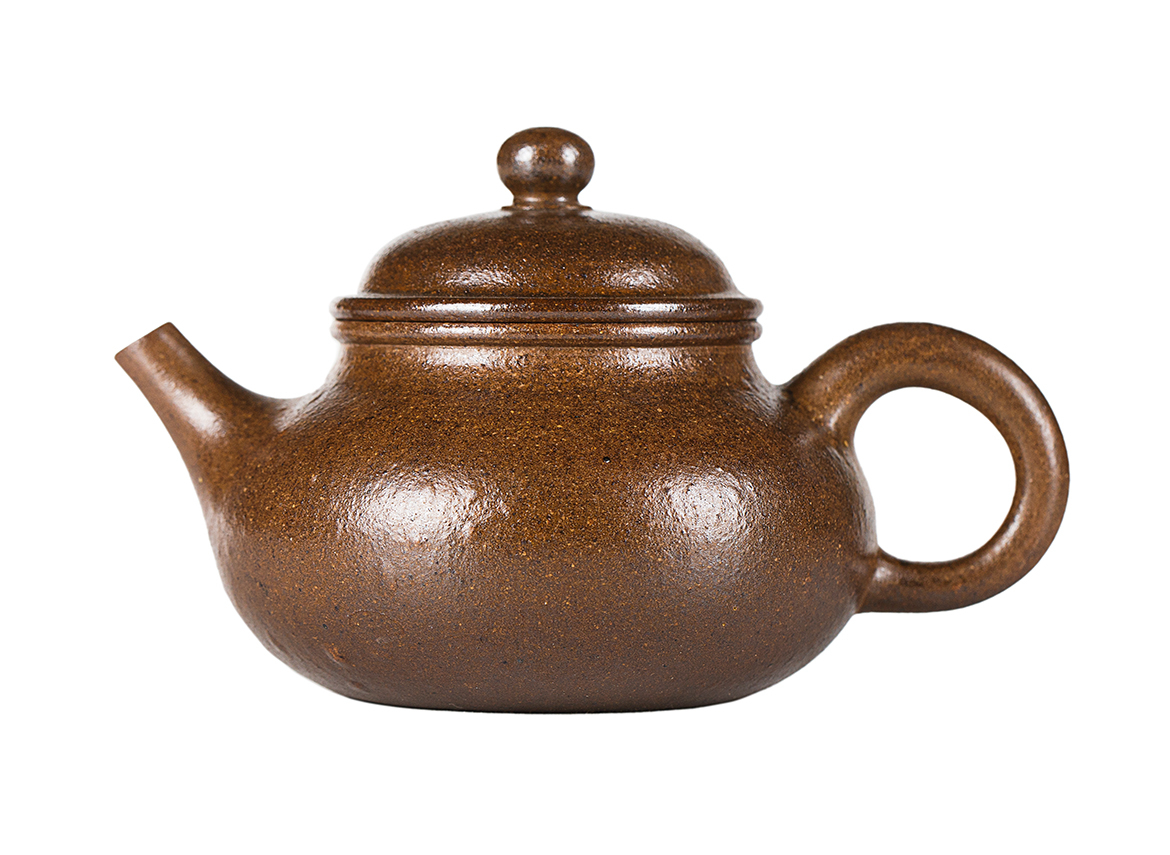 Чайник # 52176, дровяной обжиг, керамика Дэхуа, ручная работа, 110 мл.