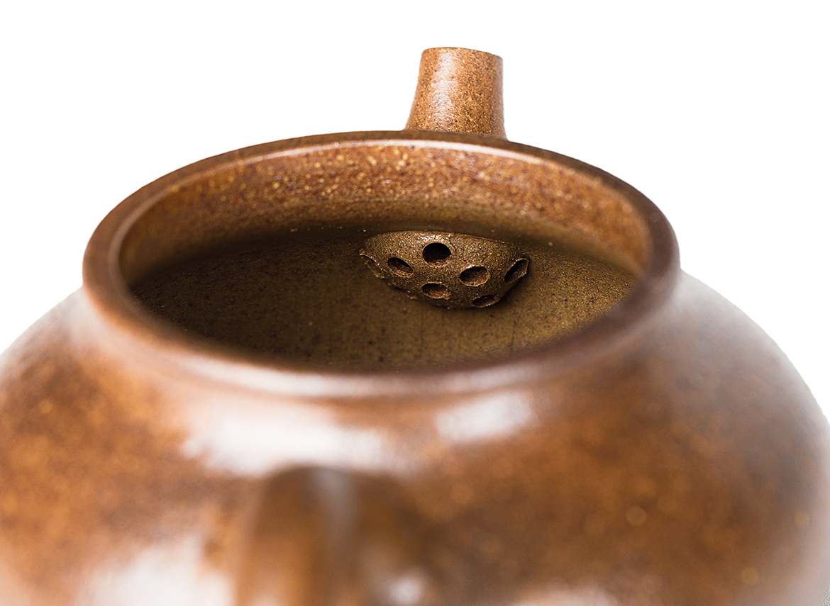 Чайник # 52176, дровяной обжиг, керамика Дэхуа, ручная работа, 110 мл.