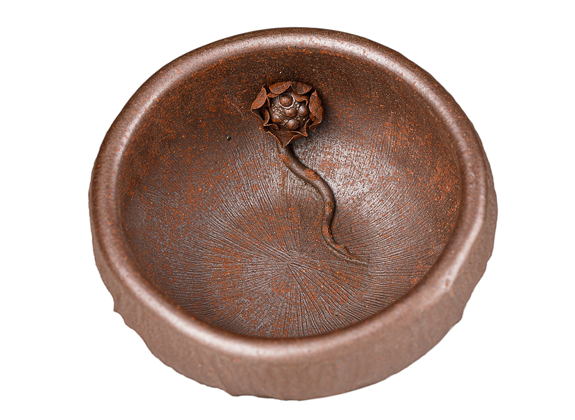 Пиала # 52177, дровяной обжиг/исинская глина, ручная работа,  82 мл.