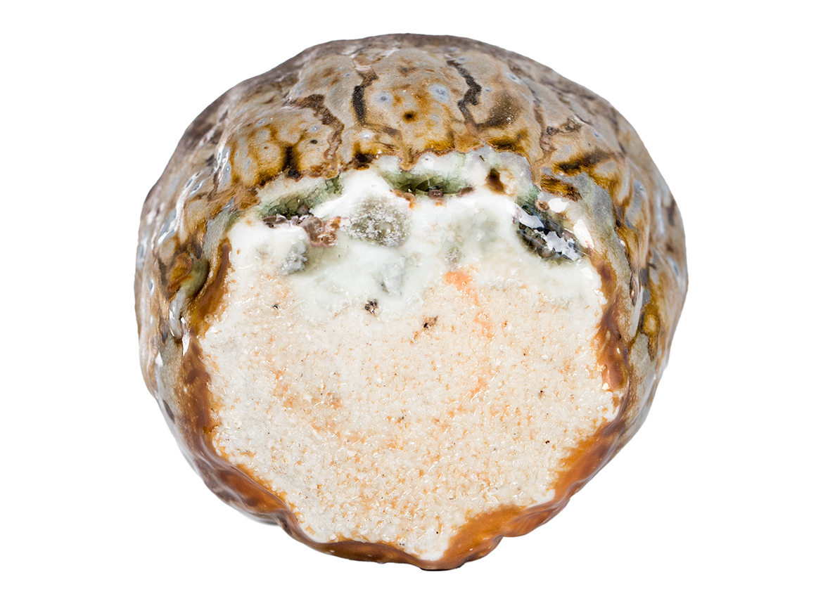 Пиала # 52181, дровяной обжиг, керамика Дэхуа, ручная работа, 120 мл.