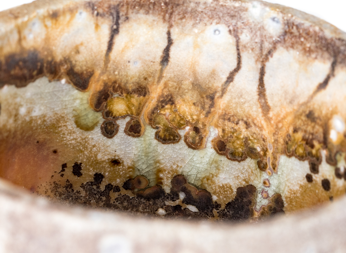 Пиала # 52181, дровяной обжиг, керамика Дэхуа, ручная работа, 120 мл.