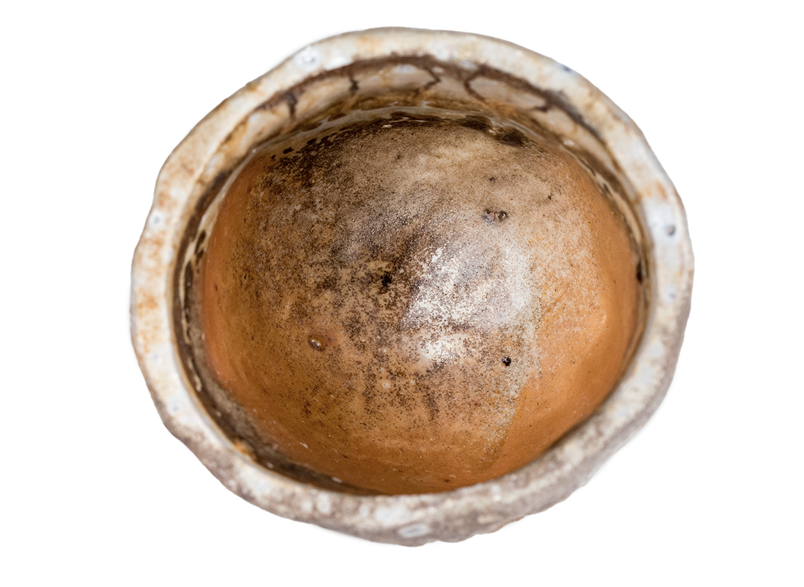 Пиала # 52181, дровяной обжиг, керамика Дэхуа, ручная работа, 120 мл.