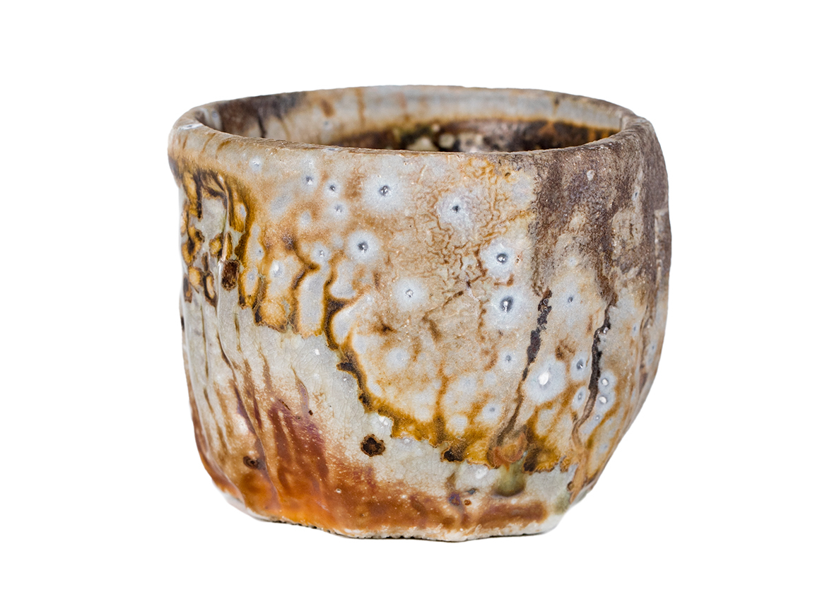 Пиала # 52181, дровяной обжиг, керамика Дэхуа, ручная работа, 120 мл.