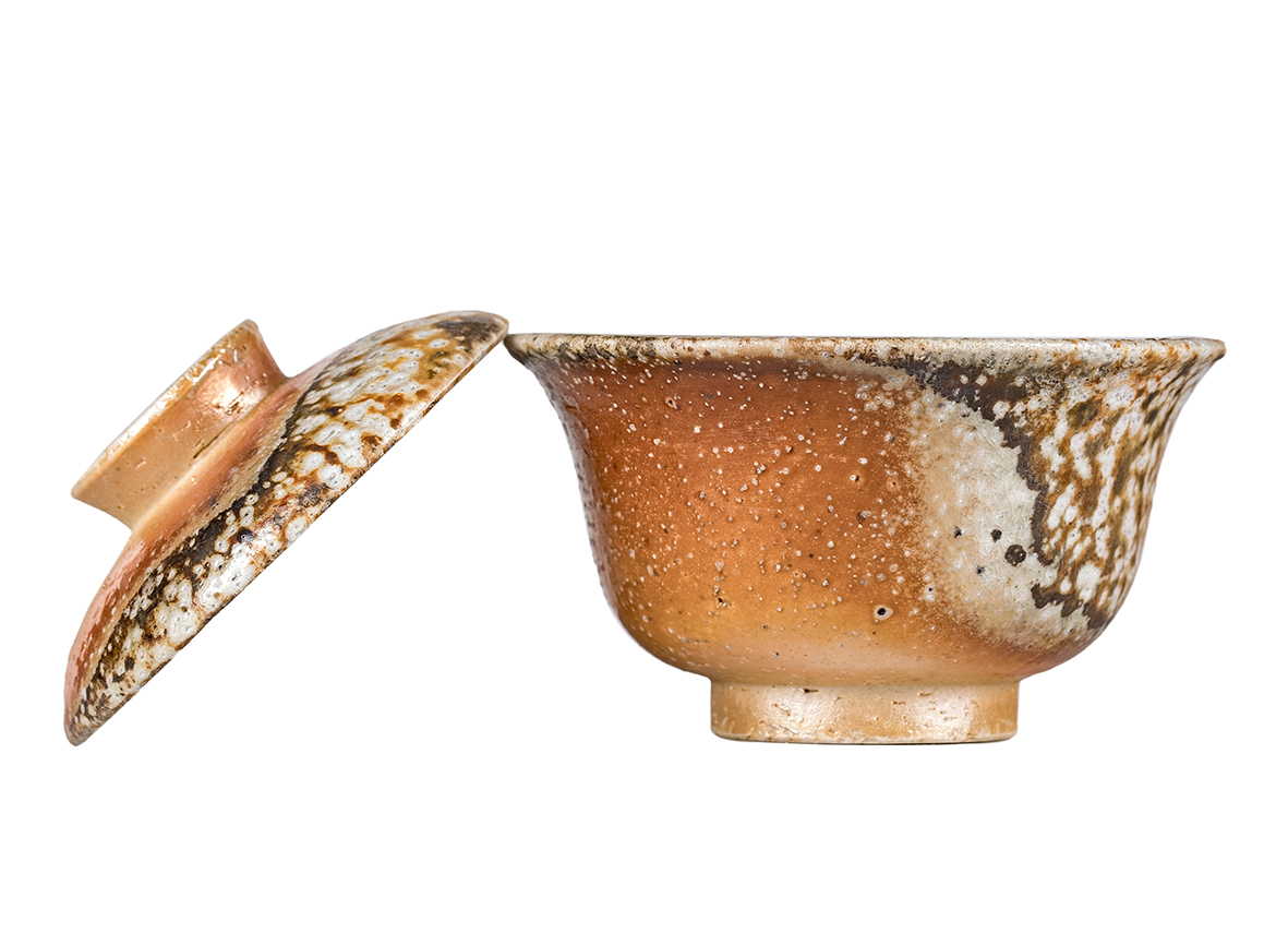 Гайвань # 52182, дровяной обжиг, керамика Дэхуа, ручная работа, 80 мл.