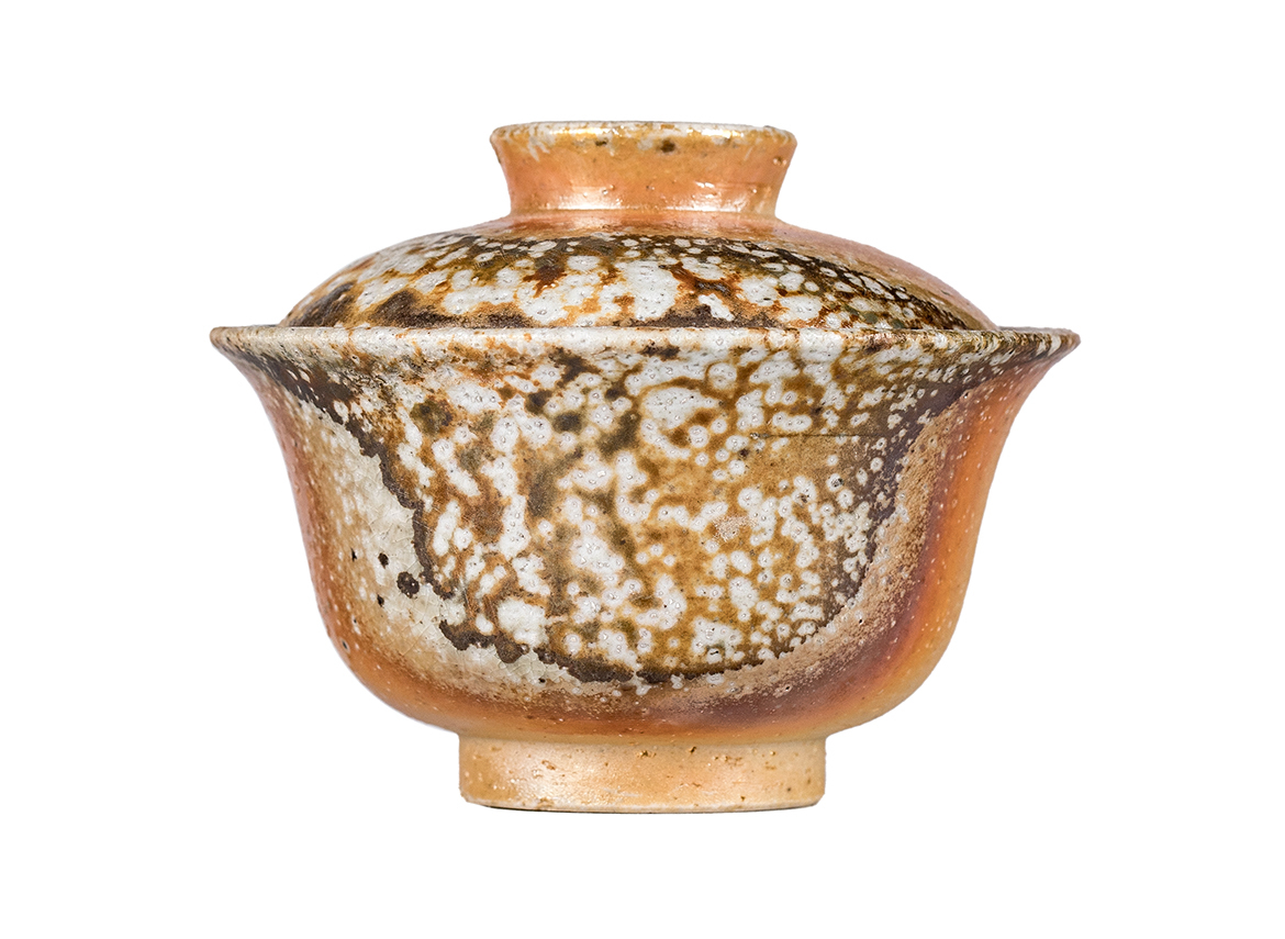 Гайвань # 52182, дровяной обжиг, керамика Дэхуа, ручная работа, 80 мл.