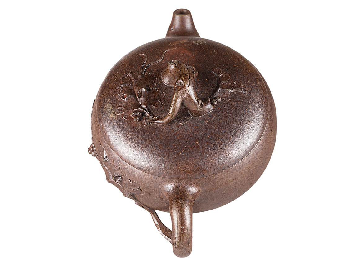 Чайник # 52183, дровяной обжиг/исинская глина, ручная работа, 160 мл.