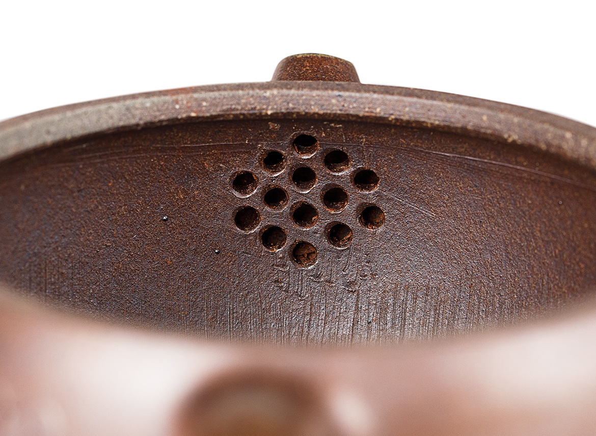 Чайник # 52183, дровяной обжиг/исинская глина, ручная работа, 160 мл.