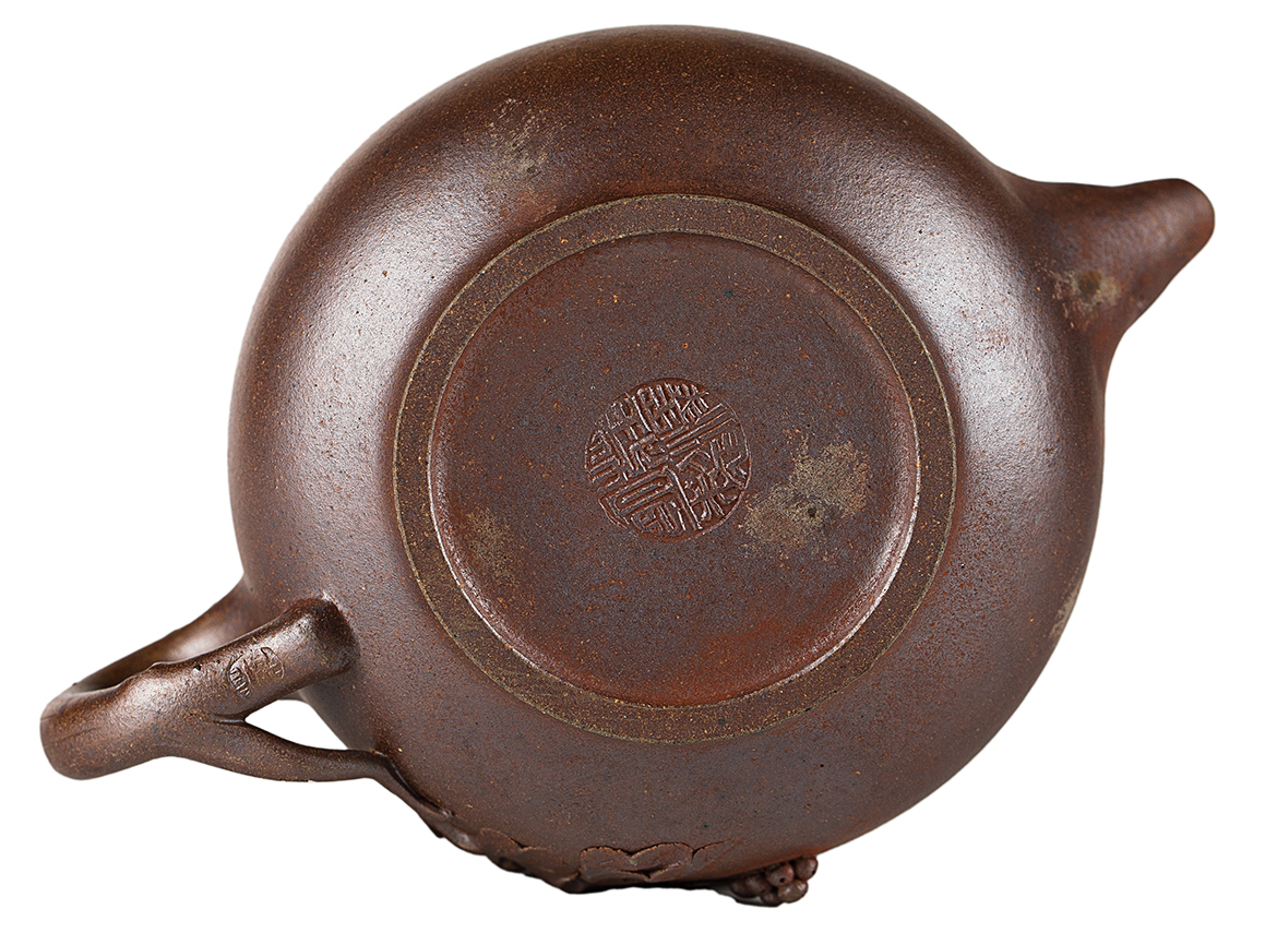 Чайник # 52183, дровяной обжиг/исинская глина, ручная работа, 160 мл.