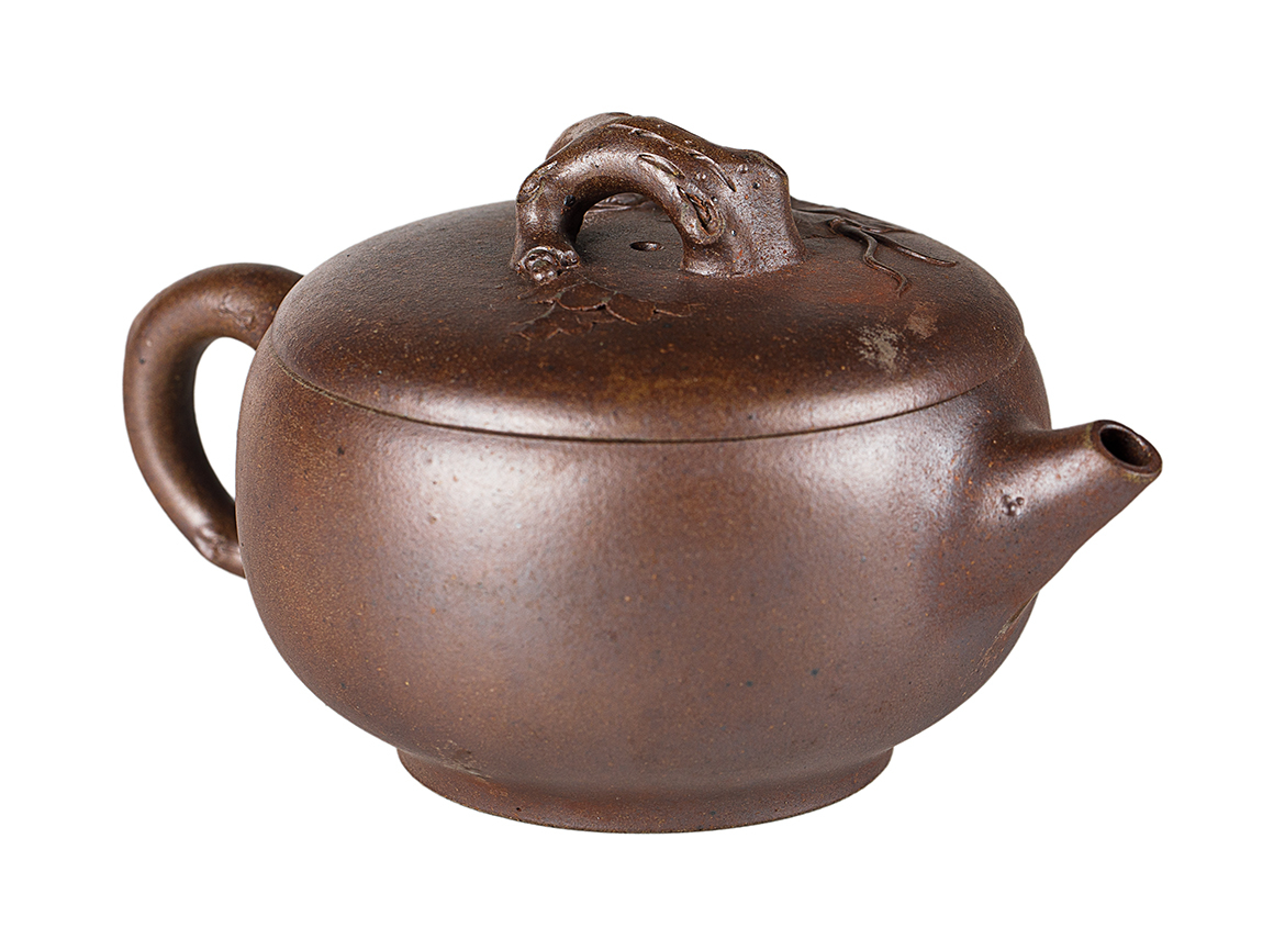 Чайник # 52183, дровяной обжиг/исинская глина, ручная работа, 160 мл.