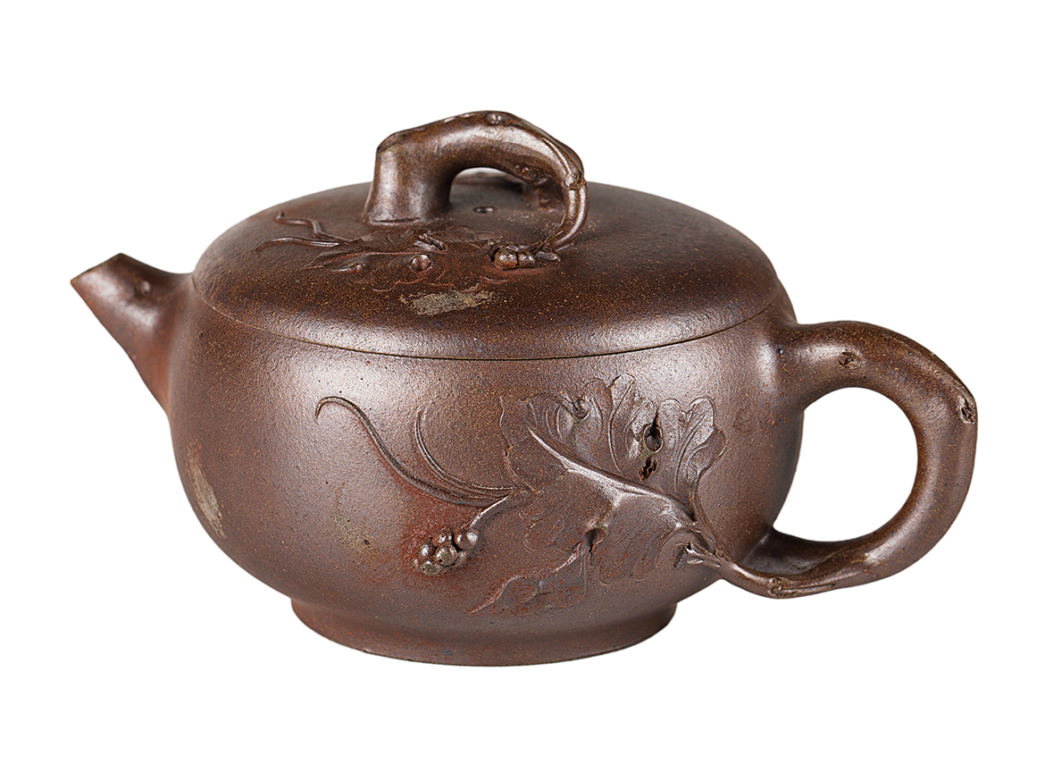 Чайник # 52183, дровяной обжиг/исинская глина, ручная работа, 160 мл.