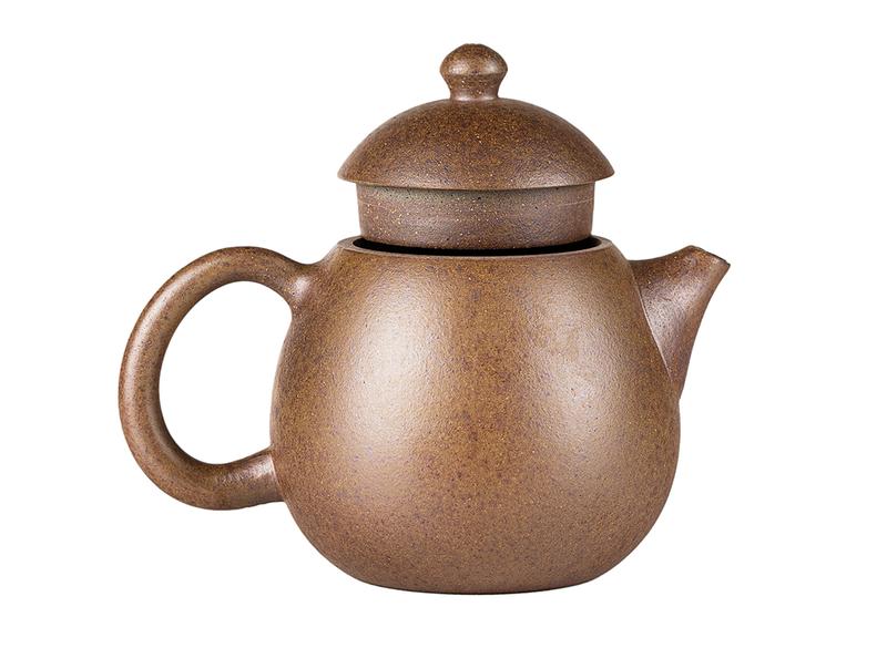 Чайник # 52185, дровяной обжиг/исинская глина, ручная работа, 185 мл.