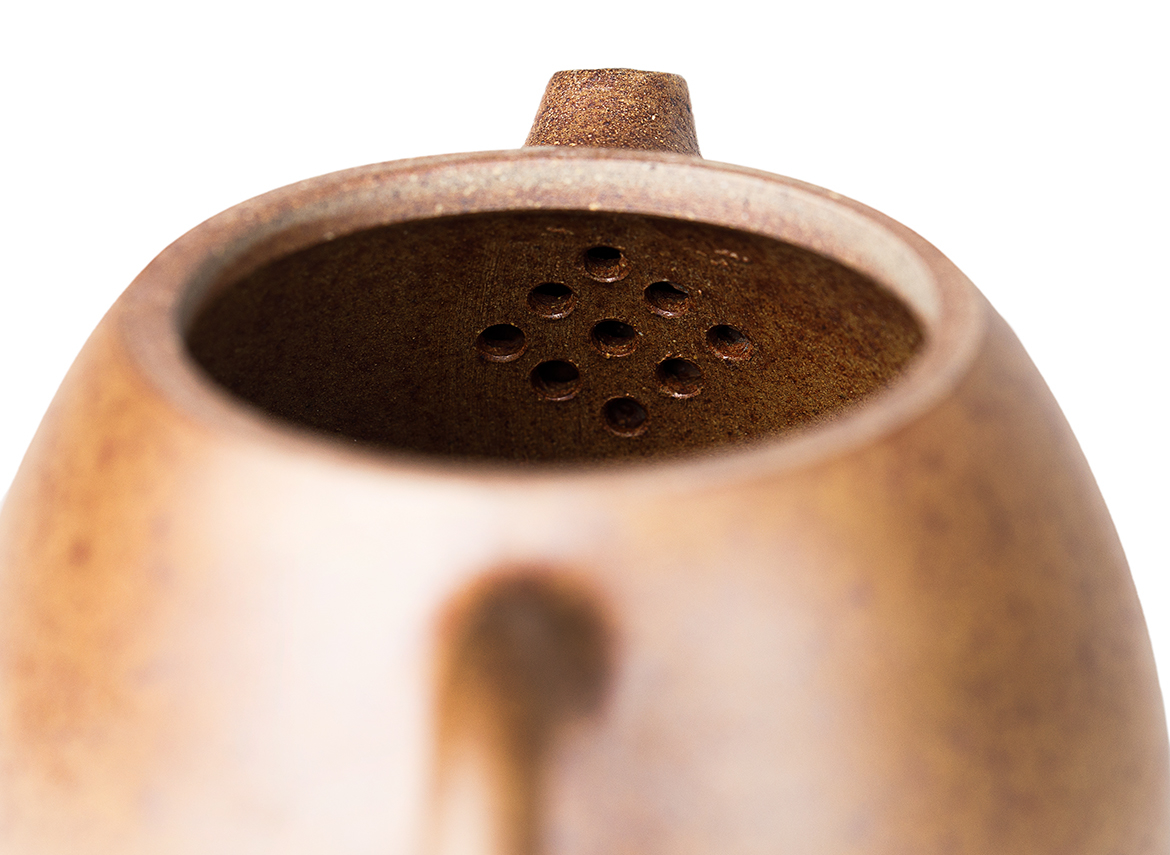 Чайник # 52185, дровяной обжиг/исинская глина, ручная работа, 185 мл.