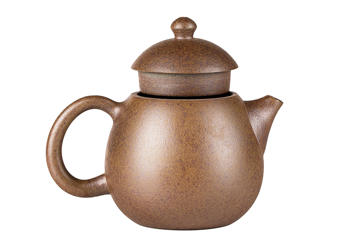 Чайник # 52185, дровяной обжиг/исинская глина, ручная работа, 185 мл.