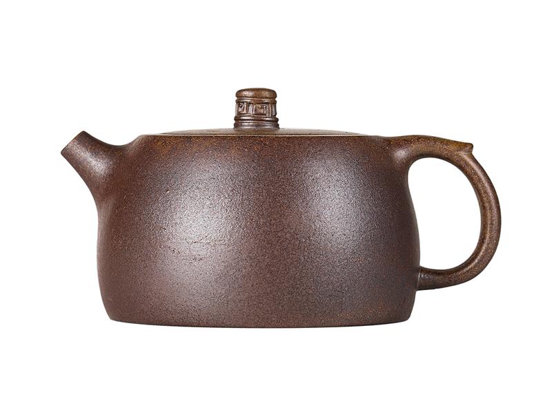 Чайник # 52186, дровяной обжиг/исинская глина, ручная работа, 135 мл.