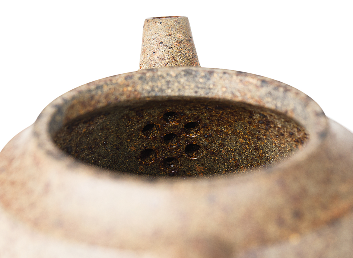 Чайник # 52188, дровяной обжиг/исинская глина, ручная работа, 285 мл.