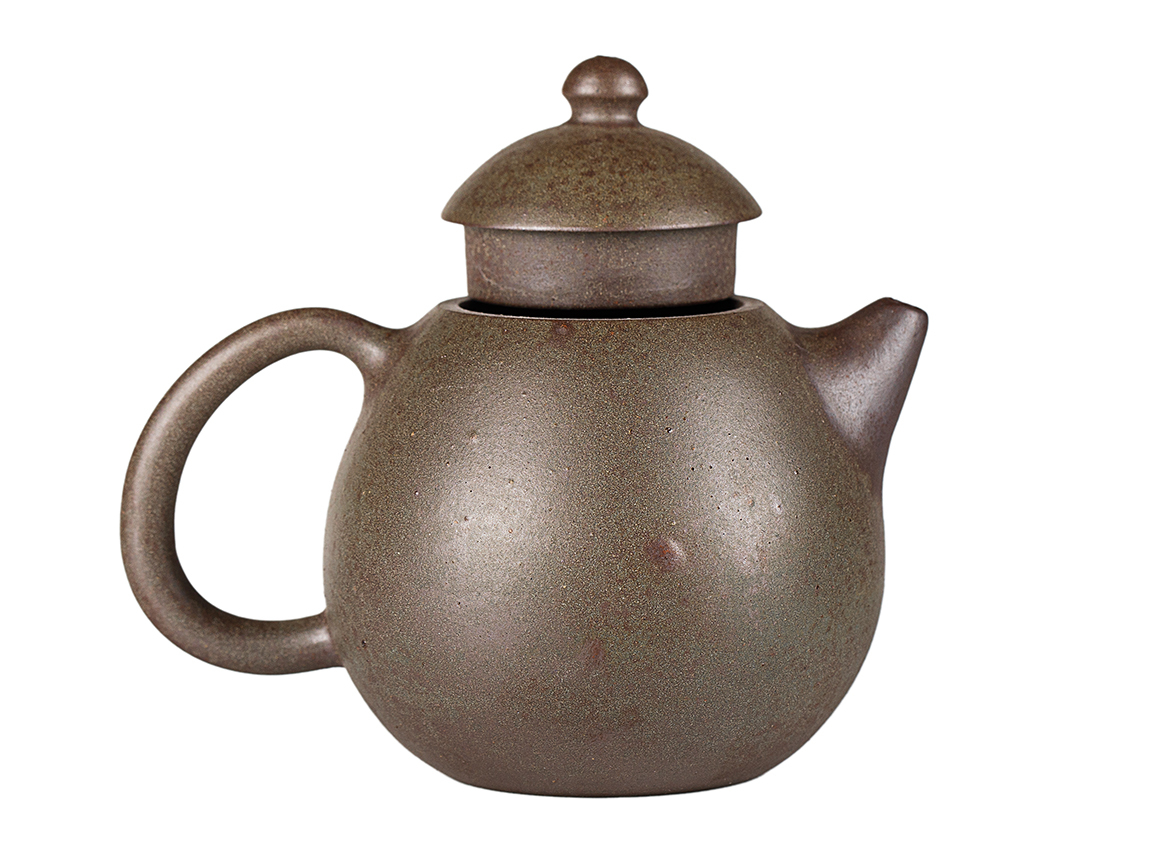 Чайник # 52190, дровяной обжиг/исинская глина, ручная работа, 240 мл.