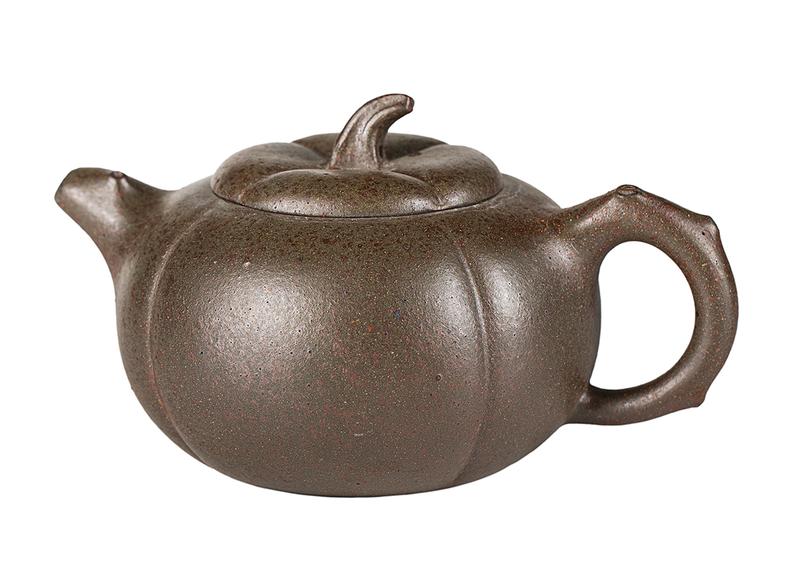 Чайник # 52192, дровяной обжиг/исинская глина, ручная работа, 230 мл.