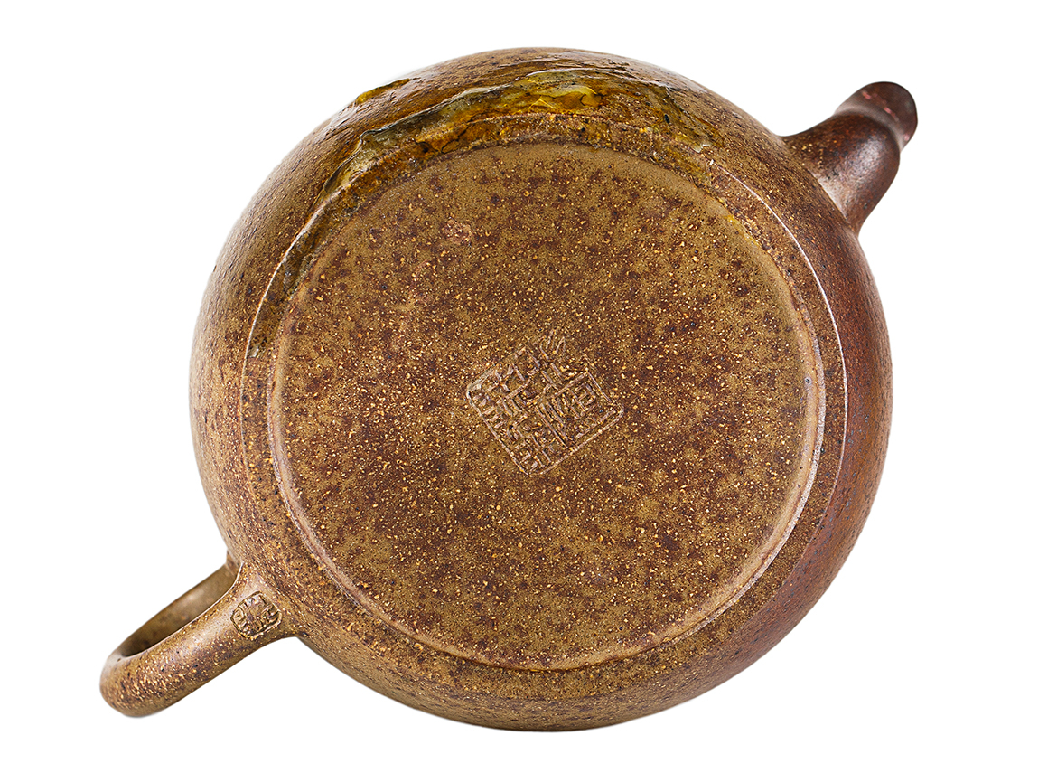 Чайник # 52195, дровяной обжиг/исинская глина, ручная работа, 145 мл.