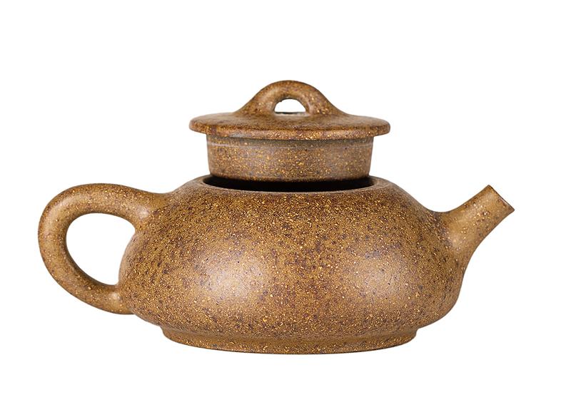 Чайник # 52196, дровяной обжиг/исинская глина, ручная работа, 75 мл.