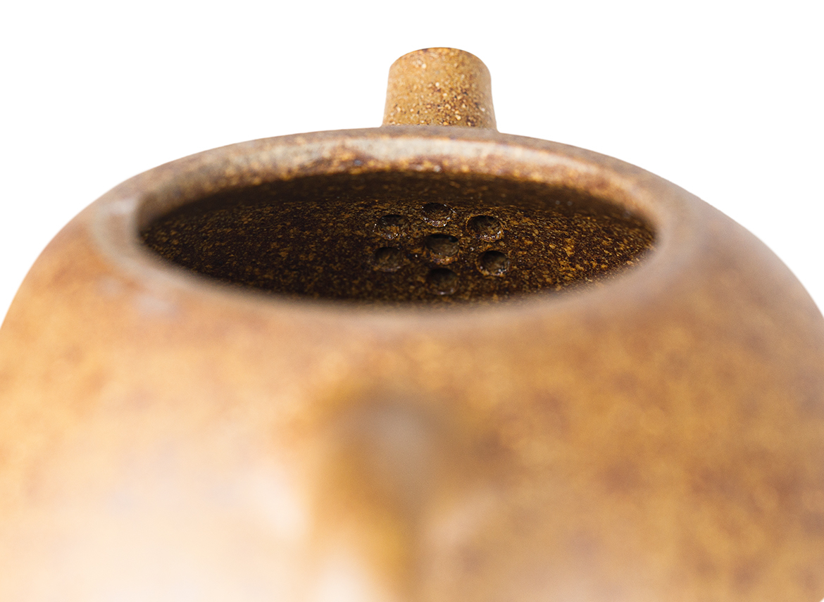 Чайник # 52196, дровяной обжиг/исинская глина, ручная работа, 75 мл.