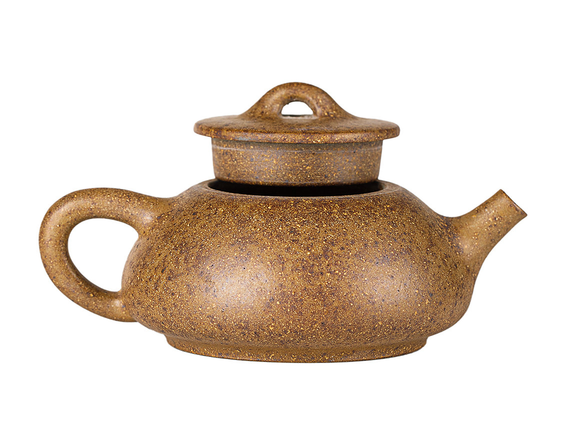 Чайник # 52196, дровяной обжиг/исинская глина, ручная работа, 75 мл.