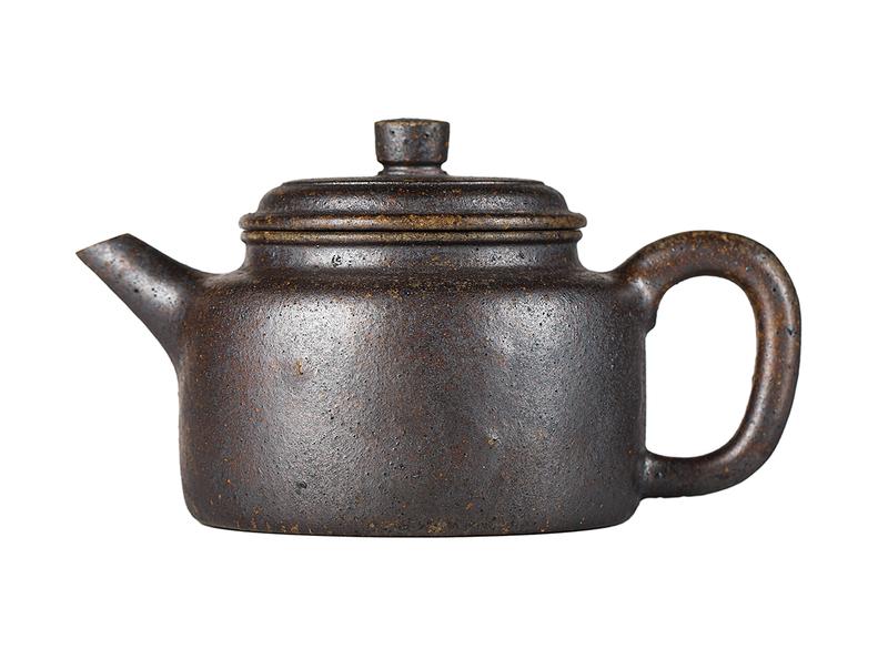 Чайник # 52198, дровяной обжиг/исинская глина, ручная работа, 155 мл.